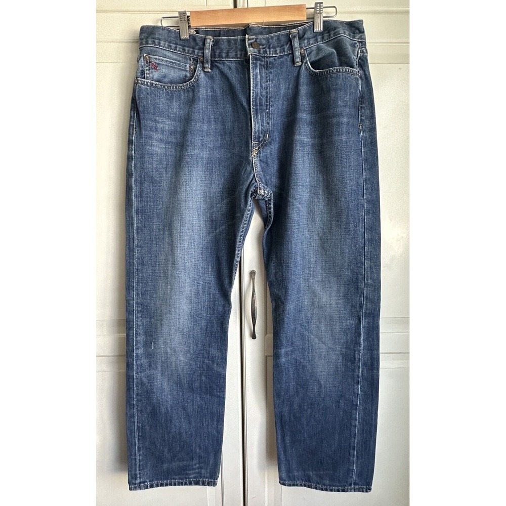 Polo Ralph Lauren Jeans Mens 36 x 30 Classic 867 Medium Blue Wash Cotton